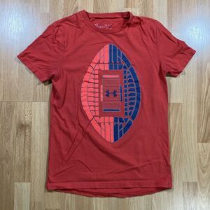 Under Armour Heat Gear T-Shirt  (Youth Size M) • Loose Cotton • Red • EUC